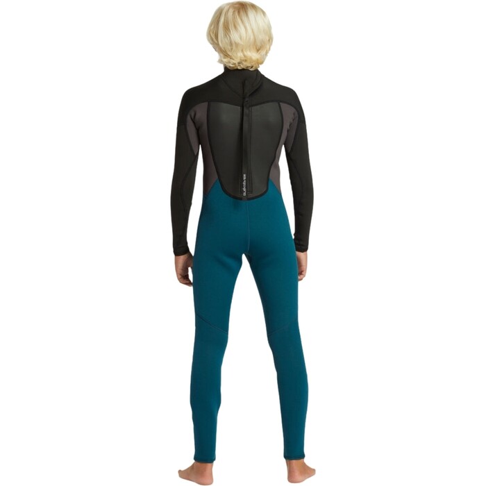 2024 Quiksilver Junior Prologue 5/4/3mm Back Zip Wetsuit EQBW103118 - Midnight Turquoise